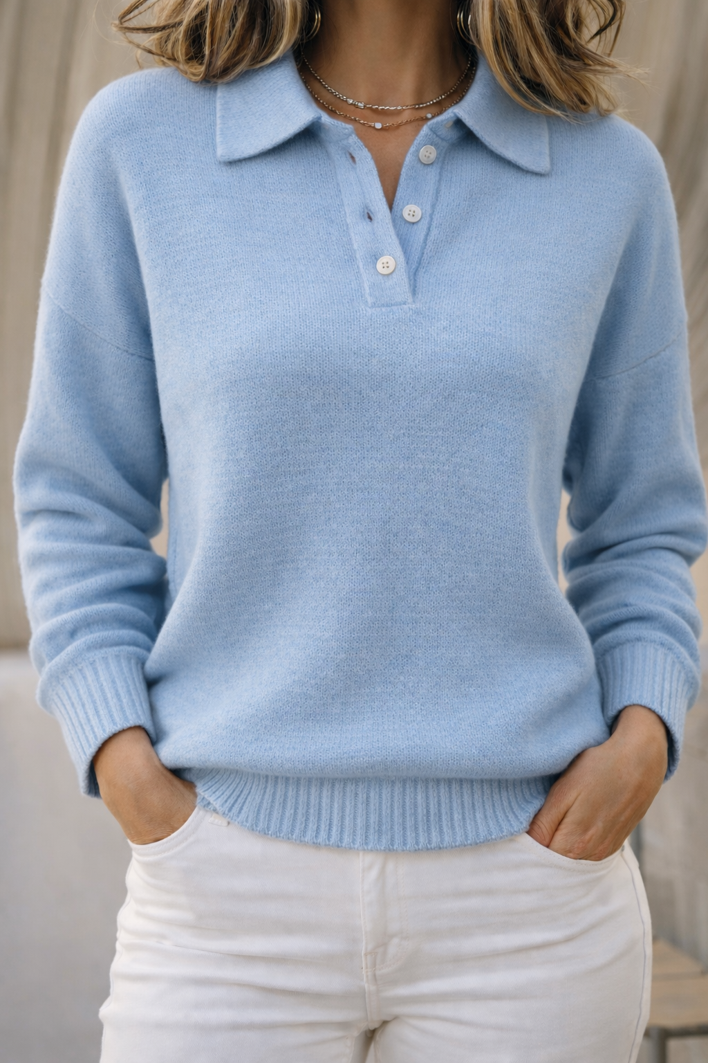 Valerie – Weicher Polo Pullover