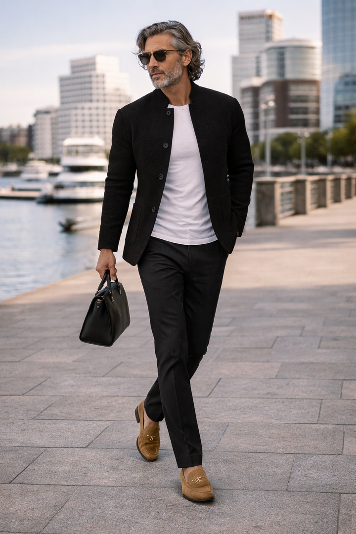 Tobias – Struktur Strickcardigan